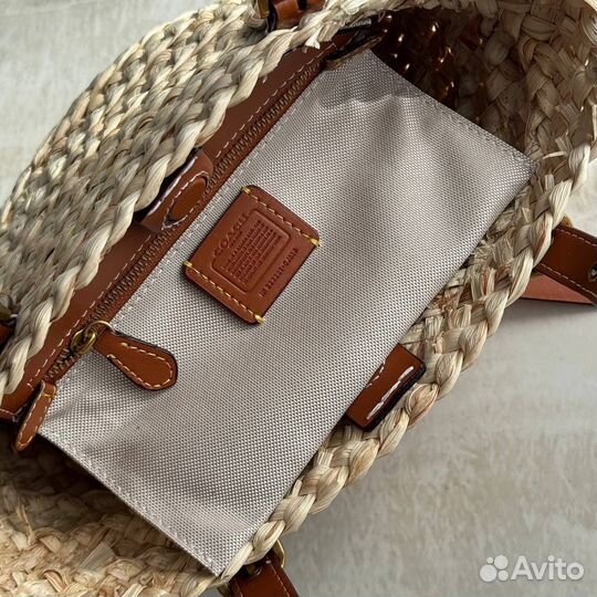 Сумка Coach соломенная