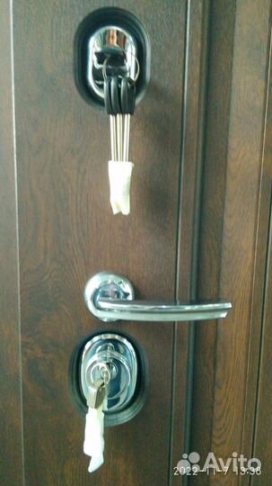 Входная Дверь Порта Темный Орех / Беленый Дуб