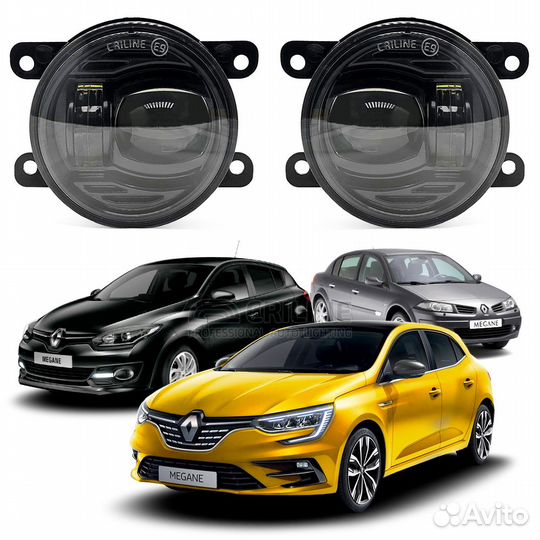 Противотуманные фары птф Renault Megane II/III/IV 2002-н.в