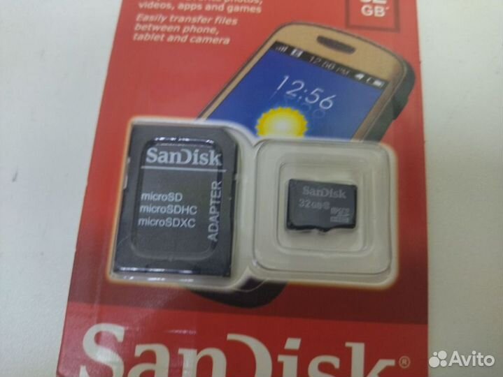 Карта памяти SanDisk Карта microSD 32 гб
