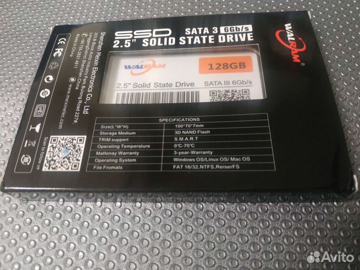 Новый SSD 128 walram