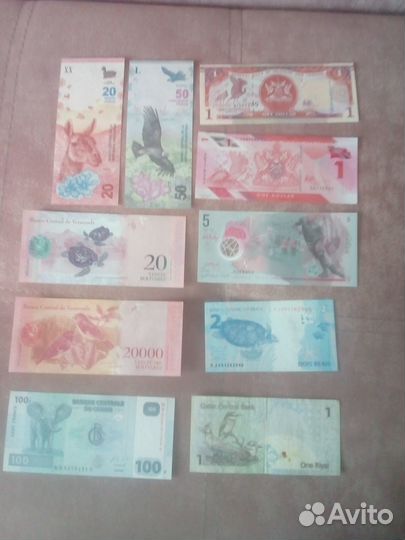 Банкноты иностранные пресс и с оборота
