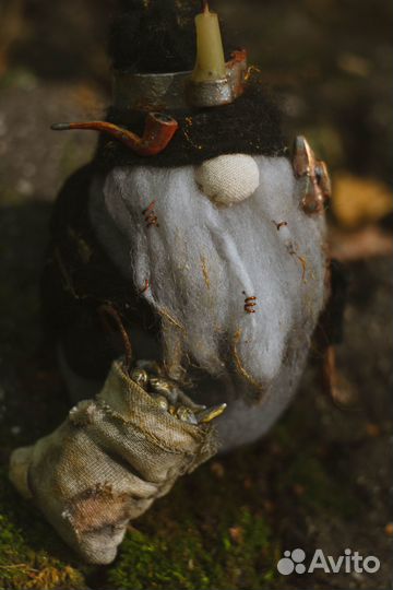 Скандинавский гном Золотоискатель ручной работы