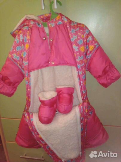 Зимний комбинезон для девочки 80 86