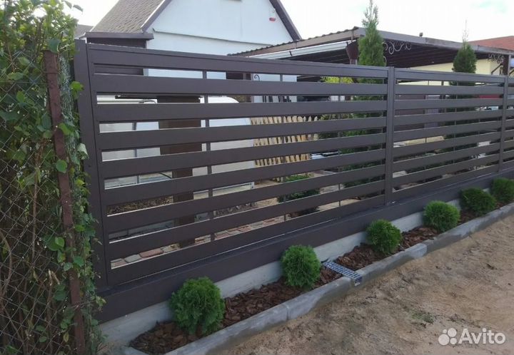 Горизонтальный забор ранчо