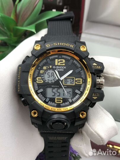 Часы casio g shock + зажигалка, подарочный набор