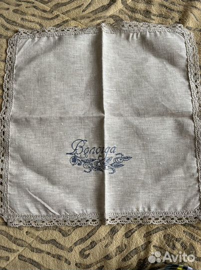 Льняные сервировочные салфетки