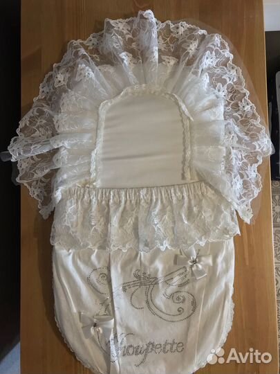 Конверт на выписку летний с кружевом Choupette