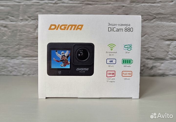 Экшн-камера Digma DiCam 880 4K