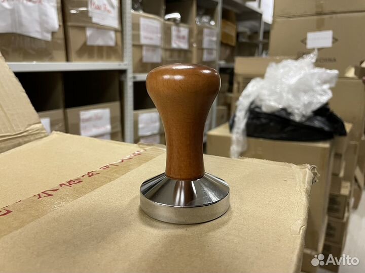 Темпер с деревянной ручкой (темный )