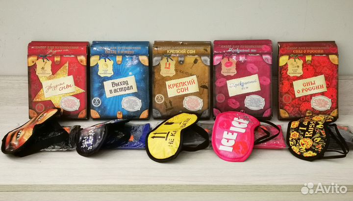 Дорожный набор (надувная подушка, маска для сна)