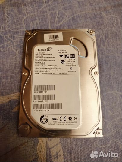 Жесткие диск HDD 3.5