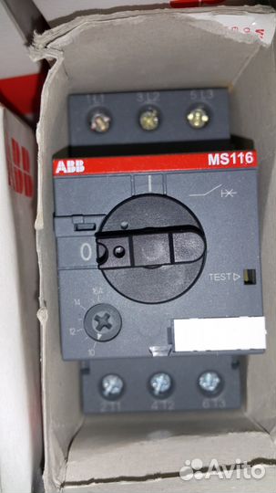 ABB автоматические выключатели двигателей 0.1-75А