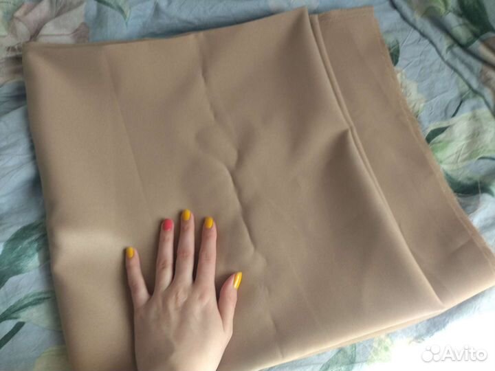 Ткань габардин светло-коричневая