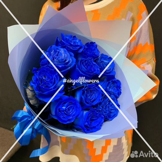 Цветы синяя роза