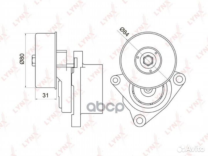 Натяжитель ремня nissan primera/teana/X-trail 0
