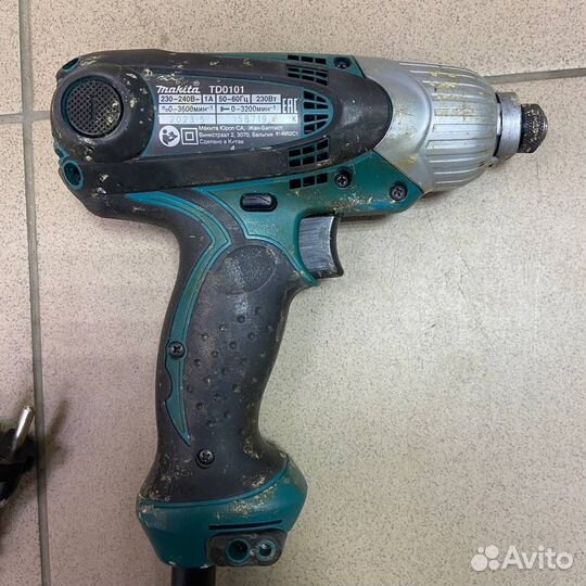 Сетевой Ударный Шуруповерт Makita TD0101 оригинал