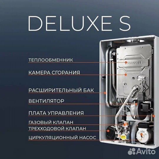 Котёл газовый Navien Deluxe S-24 коаксиальный