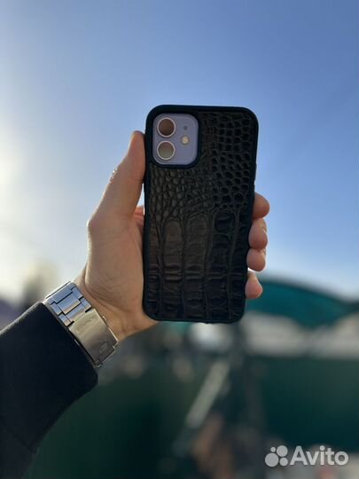 Кожаный чехол на айфон ручная работа