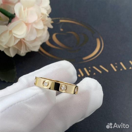 Обручальное кольцо Cartier Love, 8 бр. 0,28ct