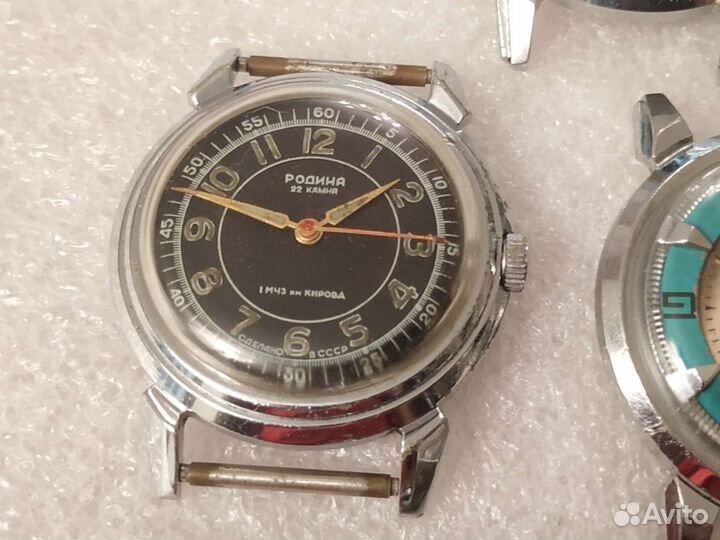 Часы рабочие Полет Кировские Родина 1мчз СССР