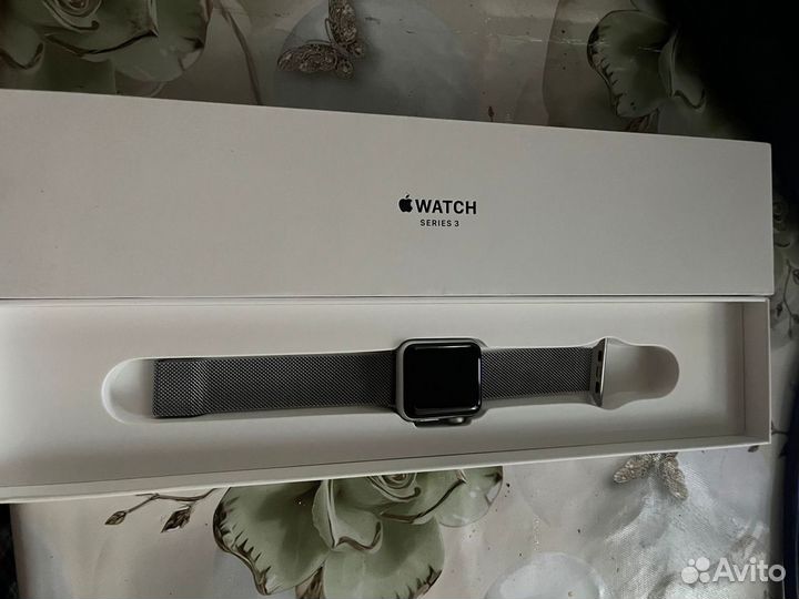 Apple watch serries 3 silver aluminium 38 mm