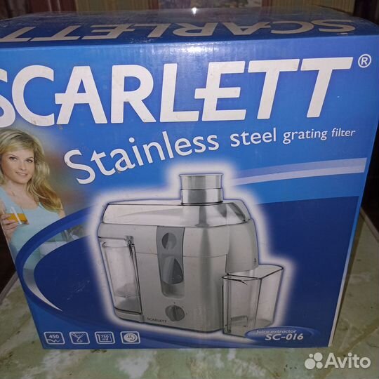 Электросоковыжималка scarlett SC-016, 450W, новая