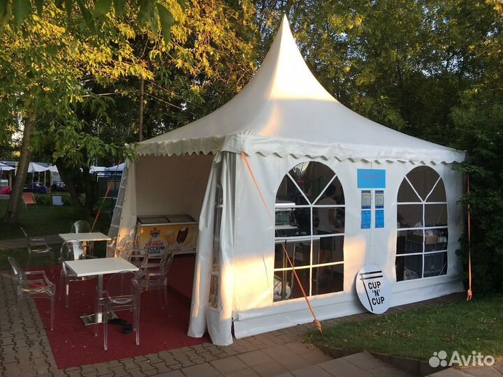 Аренда шатра Пагода 25 кв.м (без мебели)