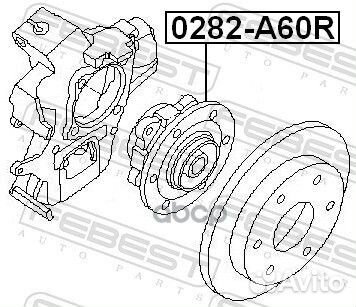 Ступица 0282A60R Febest