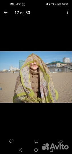 Шляпа фетровая + шарфик женская