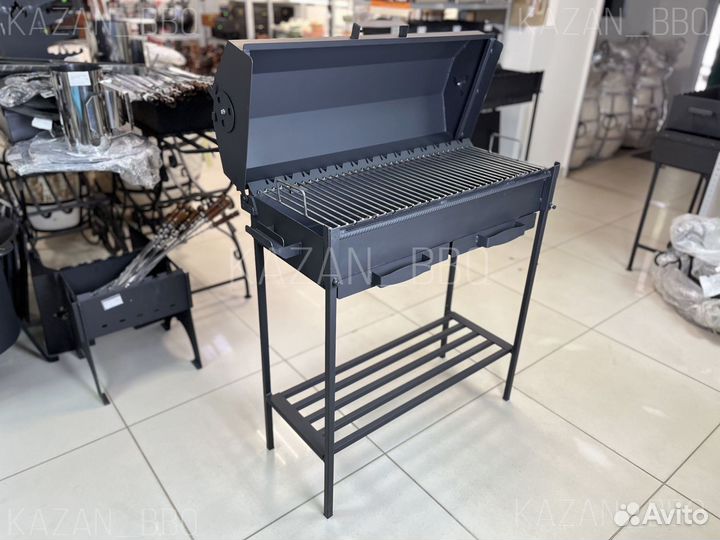 Мангал-гриль-барбекю с зольниками