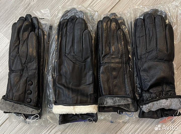 Перчатки кожаные женские в ассортименте