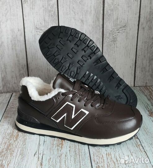 Кроссовки мужские зимние кожаные NEW balance 574