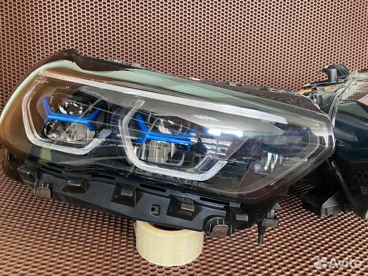 Фары на BMW X5 G05 laser shadow line комплект