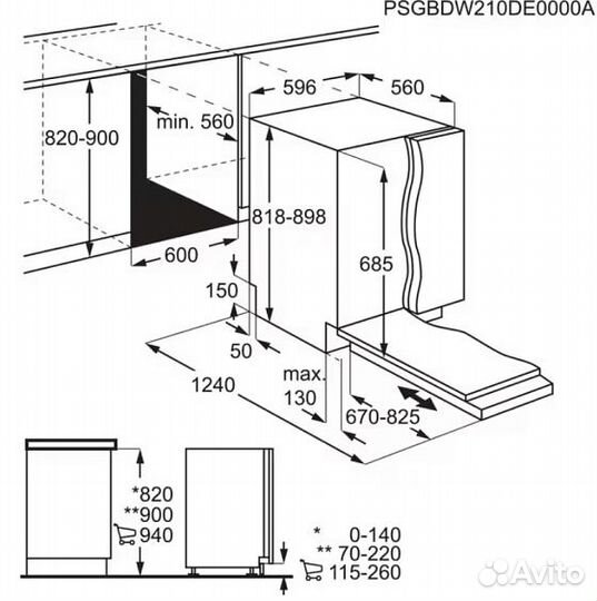 Посудомоечная машина electrolux EEG88520W