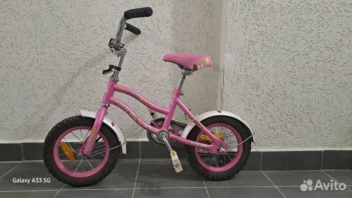 Детский велосипед Stern, 12 дюймов, розовый