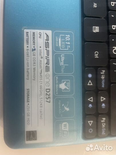 Acer Aspire One (250 гб hdd, 2gb озу)