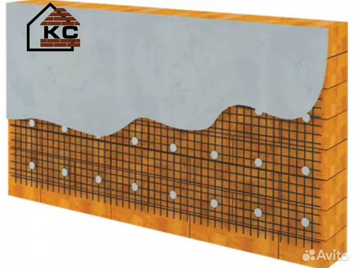 Сетка армирование штукатурного слоя
