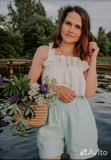 Шорты женские льняные