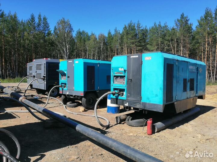 Аренда,пневмоиспытания, осушка, азотирование