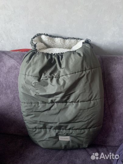 Зимний конверт в коляску из овчины