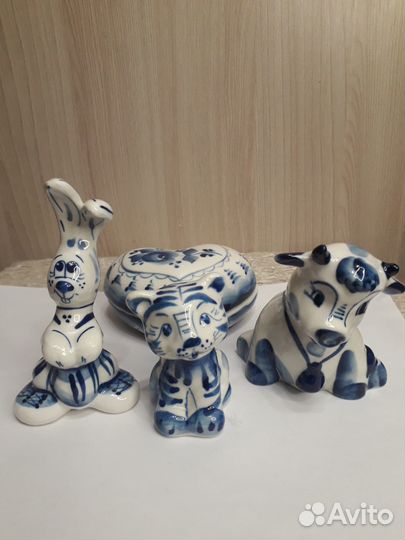 Статуэтки СССР старая гжель