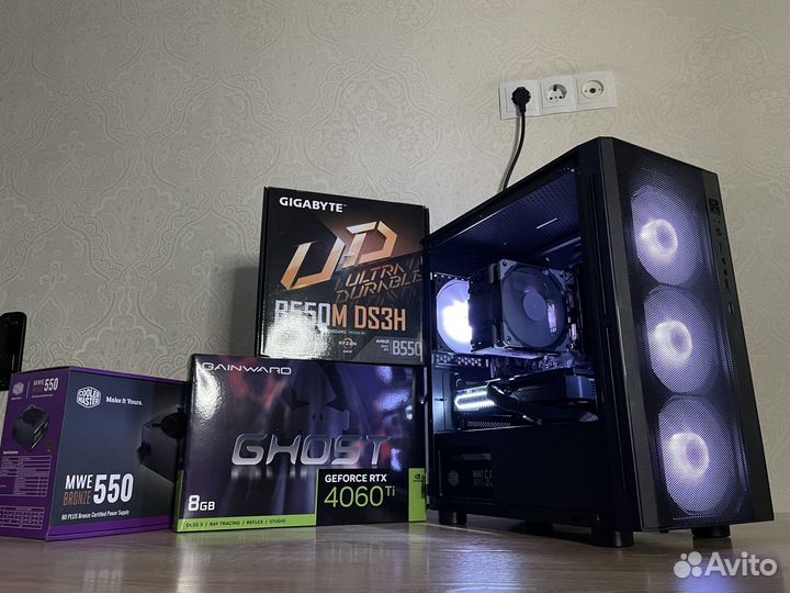 Игровой пк AMD Ryzen 5 5600 + RTX 4060 Ti