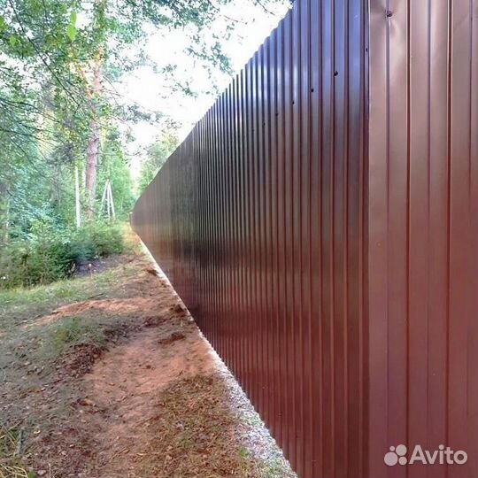 Забор из профнастила