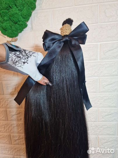 Натуральные волосы люкс блонд, черные, русые 60см