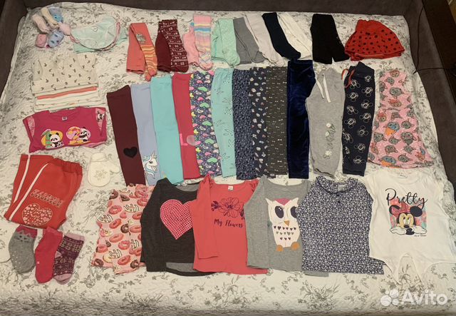 Большой пакет вещей на девочку 4-5 лет