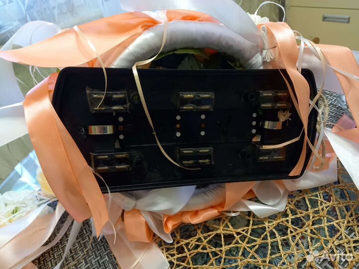 Украшение на свадебную машину на магните