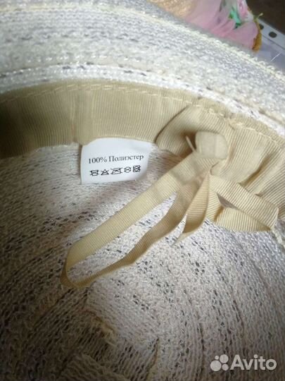 Соломенная шляпа детская