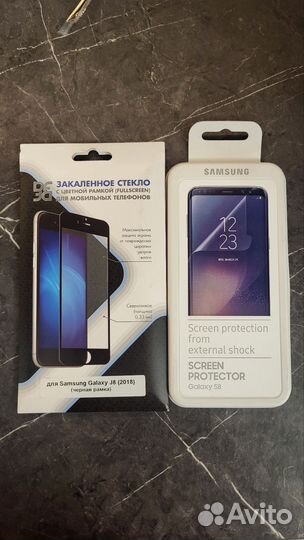 Стекло закаленное для Samsung Galaxy J8