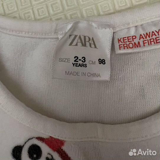 Пижама детская Zara